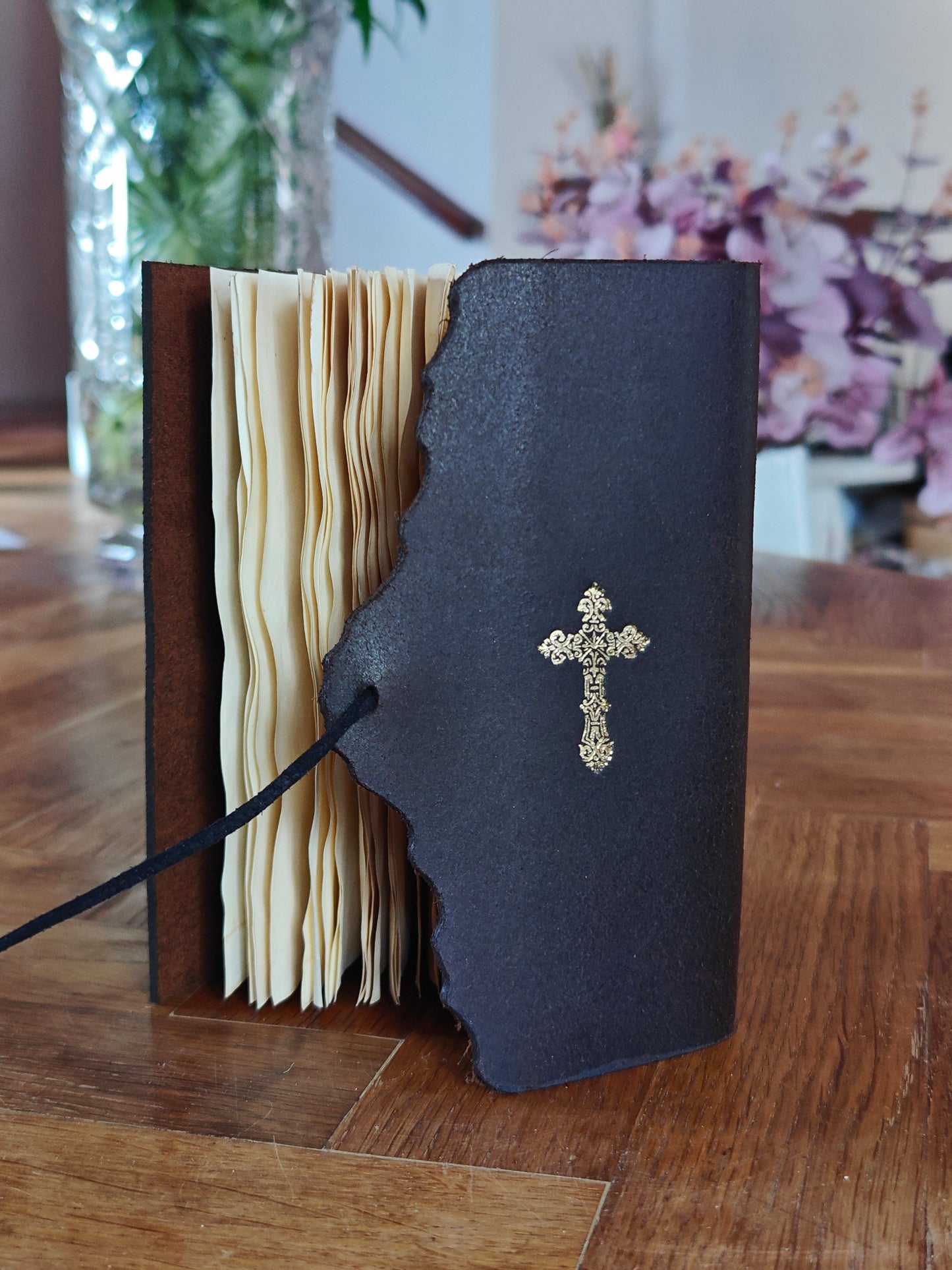 Black Journal with Golden Cross