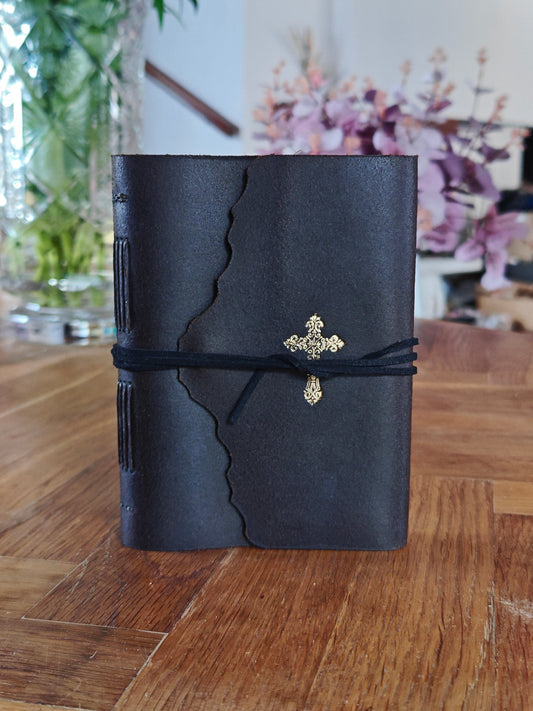 Black Journal with Golden Cross