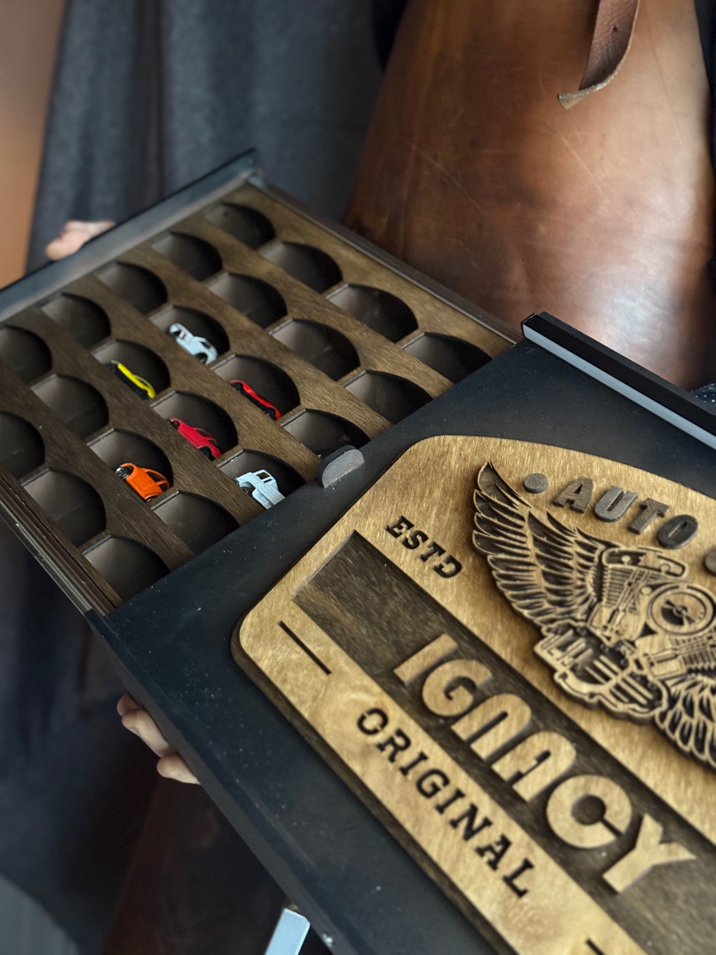 Toy Cars Display Shelf/Wall Car Garage